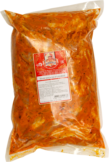 Шашлык из бедра птицы замороженный
