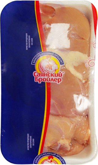Мясо бескостное бедра без кожи замороженное
